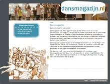 Tablet Screenshot of dansmagazijn.nl